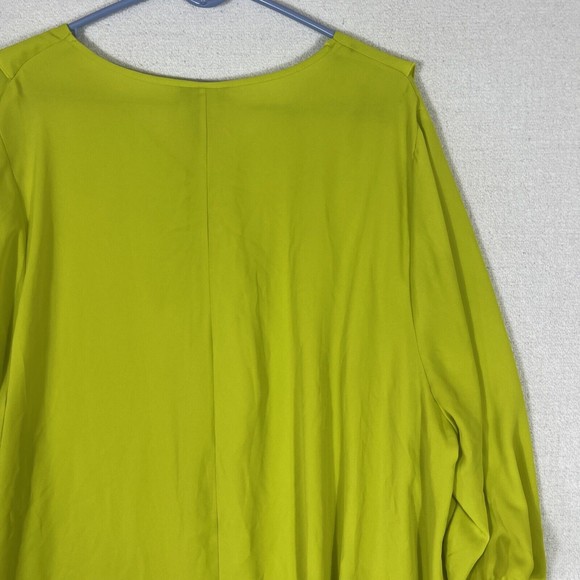 Catherines V-Neck Ruffle Front Blouse Womens 2X - Picture 11 of 12